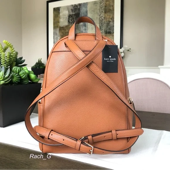 Kate Spade Leila Medium Dome Pebbled Leather Backpack - Picture 3 of 10